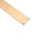 Spira Brass - Victorian Finger Plate 275mm - Satin Brass - SB2214SB - Choice Handles