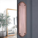 Spira Brass - Georgian Half Round  Finger Plate 295mm - Aged Bronze - SB2215ABZ - Choice Handles