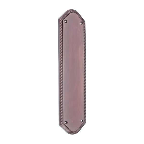 Spira Brass - Georgian Half Round  Finger Plate 295mm - Aged Bronze - SB2215ABZ - Choice Handles