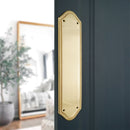 Spira Brass - Georgian Half Round  Finger Plate 295mm - Polished Brass - SB2215PB - Choice Handles
