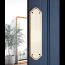 Spira Brass - Georgian Half Round  Finger Plate 295mm - Satin Brass - SB2215SB - Choice Handles