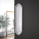 Spira Brass - Georgian Half Round  Finger Plate 295mm - Satin Chrome - SB2215SC - Choice Handles