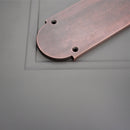 Spira Brass - Victorian Half Round Finger Plate 300mm  - Aged Bronze - SB2216ABZ - Choice Handles