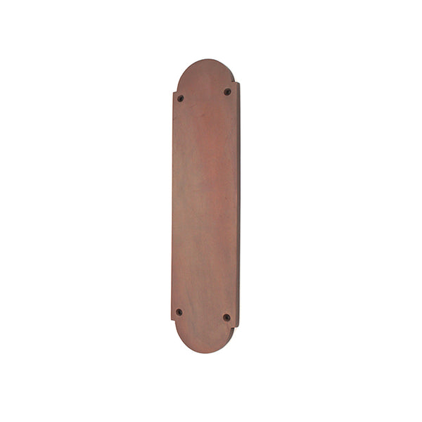 Spira Brass - Victorian Half Round Finger Plate 300mm  - Aged Bronze - SB2216ABZ - Choice Handles