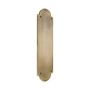 Spira Brass - Victorian Half Round Finger Plate 300mm  - Antique Brass - SB2216ANT - Choice Handles