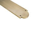 Spira Brass - Victorian Half Round Finger Plate 300mm  - Antique Brass - SB2216ANT - Choice Handles