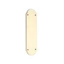 Spira Brass - Victorian Half Round Finger Plate 300mm  - Polished Brass - SB2216PB - Choice Handles