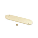 Spira Brass - Victorian Half Round Finger Plate 300mm  - Polished Brass - SB2216PB - Choice Handles