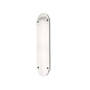 Spira Brass - Victorian Half Round Finger Plate 300mm  - Polished Chrome - SB2216PC - Choice Handles