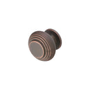 Spira Brass - Beehive Large 40mm Cupboard Knob  - Aged Bronze - SB2301ABZ - Choice Handles