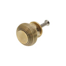 Spira Brass - Beehive Large 40mm Cupboard Knob  - Aged Brass - SB2301AB - Choice Handles