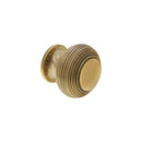 Spira Brass - Beehive Large 40mm Cupboard Knob  - Aged Brass - SB2301AB - Choice Handles