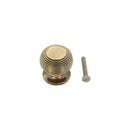Spira Brass - Beehive Small 30mm Cupboard Knob  - Aged Brass - SB2302AB - Choice Handles