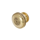 Spira Brass - Bloxwich Large 40mm Cupboard Knob  - Aged Brass - SB2303AB - Choice Handles