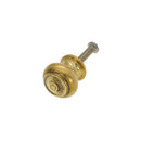 Spira Brass - Bloxwich Small 30mm Cupboard Knob  - Aged Brass - SB2304AB - Choice Handles