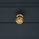 Spira Brass - Bloxwich Small 30mm Cupboard Knob  - Aged Brass - SB2304AB - Choice Handles