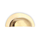 Spira Brass - Slim Cup Handle Large  - Polished Brass Unlacquered - SB2307PBUL - Choice Handles