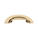 Spira Brass - Slim Cup Handle Large  - Polished Brass Unlacquered - SB2307PBUL - Choice Handles