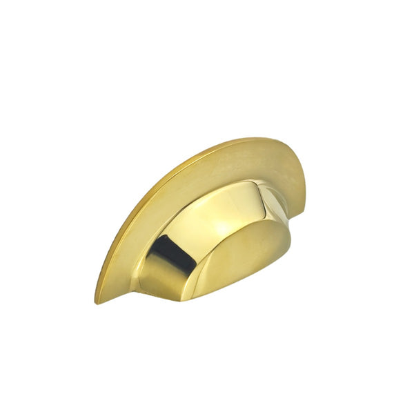 Spira Brass - Slim Cup Handle Large  - Polished Brass Unlacquered - SB2307PBUL - Choice Handles
