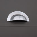 Spira Brass - Slim Cup Handle Large  - Satin Chrome - SB2307SC - Choice Handles