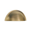 Spira Brass - Slim Cup Handle Small Polished Brass  - Aged Bronze - SB2308ABZ - Choice Handles