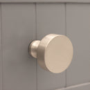 Spira Brass - Round Cupboard Knob  - Satin Silver - SB2309SS - Choice Handles