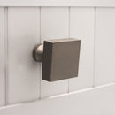 Spira Brass - Square Cupboard Knob  - Gunmetal Grey - SB2310GG - Choice Handles