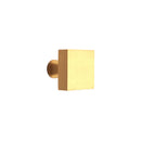 Spira Brass - Square Cupboard Knob  - Satin Brass - SB2310SB - Choice Handles