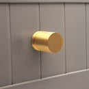 Spira Brass - Cylinder Cupboard Pull Satin Brass - Satin Brass - SB2312SB - Choice Handles