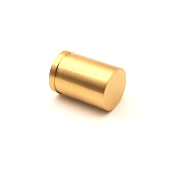 Spira Brass - Cylinder Cupboard Pull Satin Brass - Satin Brass - SB2312SB - Choice Handles