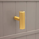 Spira Brass - Hexagonal T bar Cupboard Pull  - Satin Brass - SB2313SB - Choice Handles