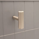 Spira Brass - Hexagonal T bar Cupboard Pull  - Satin Silver - SB2313SS - Choice Handles