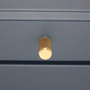 Spira Brass - Knurled Cylinder Cupboard Pull  - Satin Brass - SB2327SB - Choice Handles