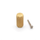 Spira Brass - Knurled Cylinder Cupboard Pull  - Satin Brass - SB2327SB - Choice Handles