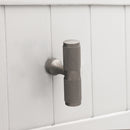 Spira Brass - Knurled T bar Cupboard Pull  - Gunmetal Grey - SB2328GG - Choice Handles