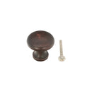 Spira Brass - Mushroom 25mm Cupboard Knob  - Aged Bronze - SB2329ABZ - Choice Handles