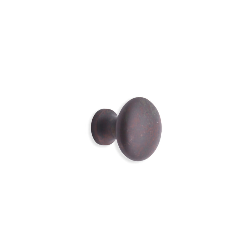 Spira Brass - Mushroom 25mm Cupboard Knob  - Aged Bronze - SB2329ABZ - Choice Handles