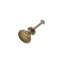 Spira Brass - Mushroom 25mm Cupboard Knob  - Antique Brass - SB2329ANT - Choice Handles