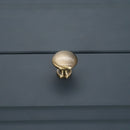 Spira Brass - Mushroom 25mm Cupboard Knob  - Antique Brass - SB2329ANT - Choice Handles