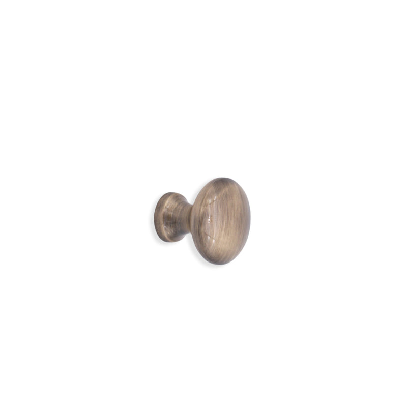 Spira Brass - Mushroom 25mm Cupboard Knob  - Antique Brass - SB2329ANT - Choice Handles