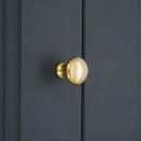 Spira Brass - Mushroom 25mm Cupboard Knob  - Polished Brass Unlacquered - SB2329PBUL - Choice Handles