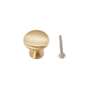 Spira Brass - Mushroom 25mm Cupboard Knob  - Satin Brass - SB2329SB - Choice Handles