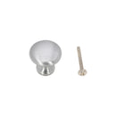 Spira Brass - Mushroom 25mm Cupboard Knob  - Satin Chrome - SB2329SC - Choice Handles
