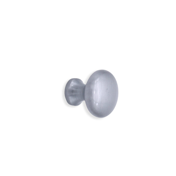 Spira Brass - Mushroom 25mm Cupboard Knob  - Satin Chrome - SB2329SC - Choice Handles