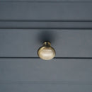 Spira Brass - Mushroom 32mm Cupboard Knob - Antique Brass - SB2330ANT - Choice Handles