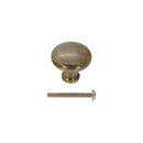 Spira Brass - Mushroom 32mm Cupboard Knob - Antique Brass - SB2330ANT - Choice Handles