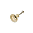 Spira Brass - Mushroom 32mm Cupboard Knob - Polished Brass Unlacquered - SB2330PBUL - Choice Handles