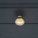 Spira Brass - Mushroom 32mm Cupboard Knob - Polished Brass Unlacquered - SB2330PBUL - Choice Handles