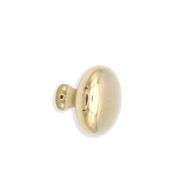 Spira Brass - Mushroom 32mm Cupboard Knob - Polished Brass Unlacquered - SB2330PBUL - Choice Handles