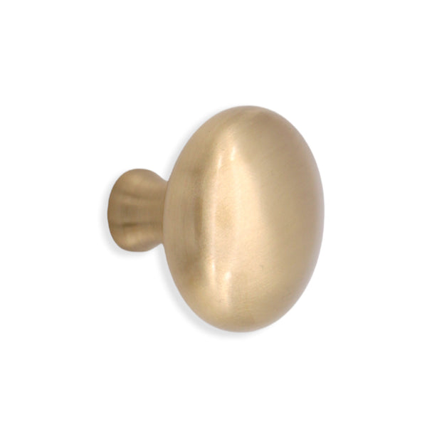 Spira Brass - Mushroom 38mm Cupboard Knob  - Satin Brass - SB2331SB - Choice Handles